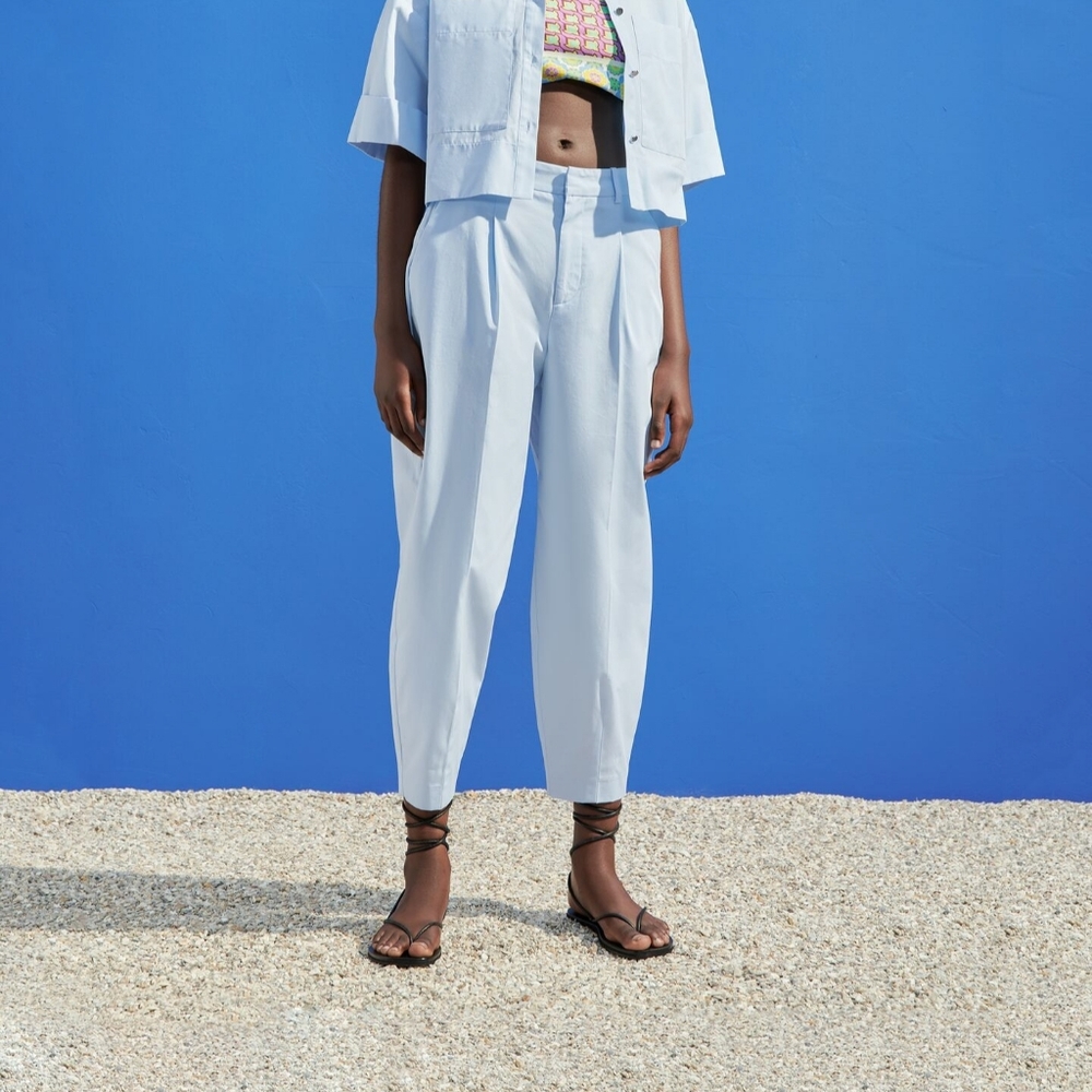 Zara High Waisted Slouchy Pants